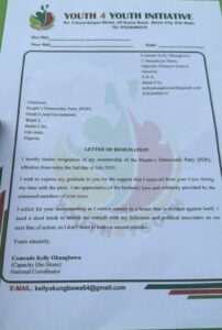 Edo PDP Crisis : Comrade Kelly Okungbowa Resigns from PDP
