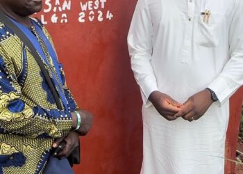Benard Omohe Fulfills Promise, Commissions Toilet for Eguare Primary School