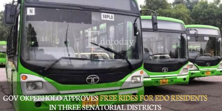 Gov Okpebholo Approves Free Rides For Edo Residents In Three Senatorial Districts