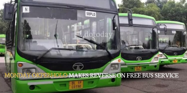 Monday Okpebholo Makes Reverse On Free Bus Service