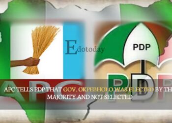 APC Tells PDP That Gov. Okpebholo Was Elected By The Majority And Not Selected