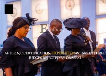 After NJC Certification, Okpebholo Swears In Three Judges Rejected By Obaseki