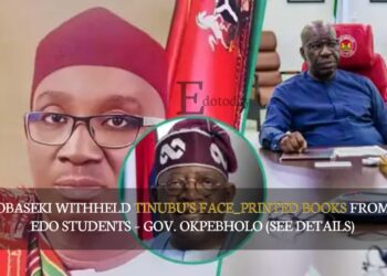 Obaseki Withheld Tinubu’s Face_Printed Books From Edo Students – Gov. Okpebholo (SEE DETAILS)