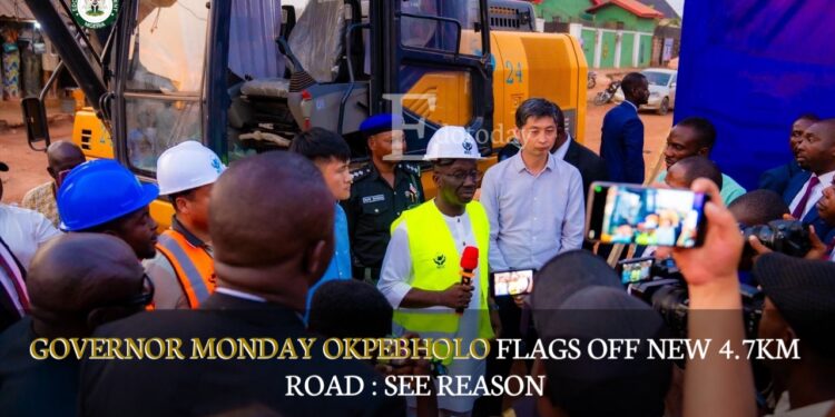 Governor Monday Okpebholo Flags Off New 4.7KM Road : SEE REASON