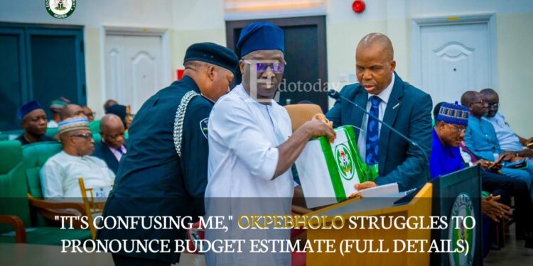 “It’s Confusing Me,” Okpebholo Struggles To Pronounce Budget Estimate (FULL DETAILS)