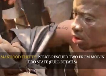 MANHOOD THEFT!!! Police Rescued Two From Mob In Edo State (FULL DETAILS)