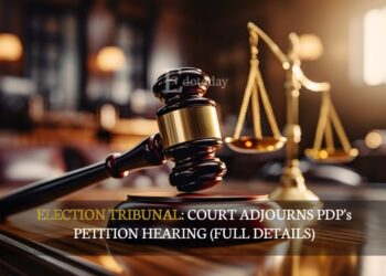 ELECTION TRIBUNAL: Court Adjourns PDP’s Petition Hearing (FULL DETAILS)