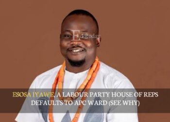 Esosa Iyawe, A Labour Party House Of Reps Defaults To APC Ward (SEE WHY)