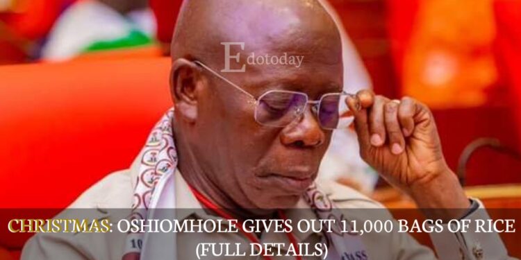 CHRISTMAS: Oshiomhole Gives Out 11,000 Bags Of Rice (FULL DETAILS)