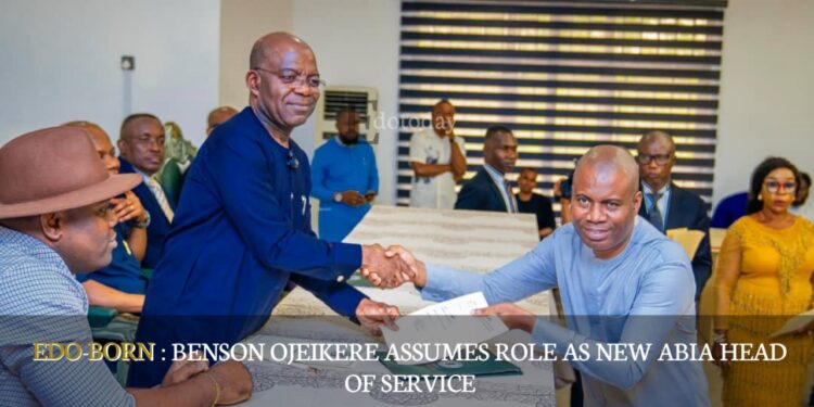 EDO-BORN : Benson Ojeikere Assumes Role As New Abia Head of Service