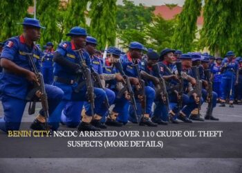 BENIN CITY: NSCDC Arrested Over 110 Crude Oil Theft Suspects (MORE DETAILS)