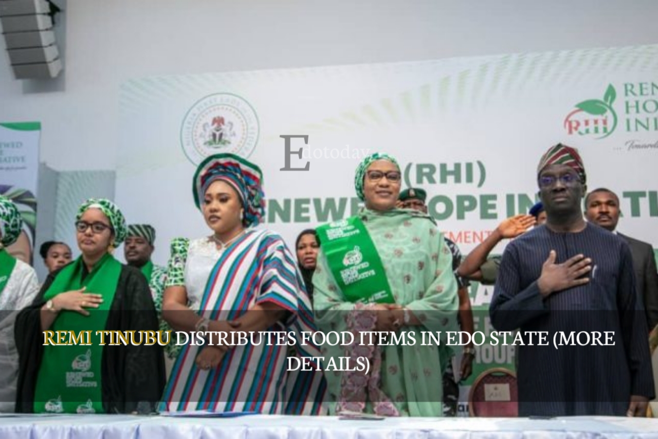 Remi Tinubu Distributes Food Items In Edo State (MORE DETAILS)