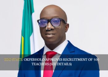 EDO STATE: Okpebholo Approves Recruitment Of 500 Teachers (SEE DETAILS)