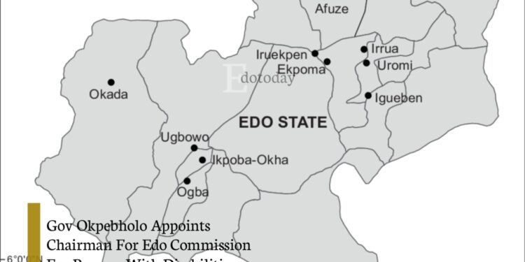Gov Okpebholo Appoints Chairman For Edo Commission For Persons With Disabilities