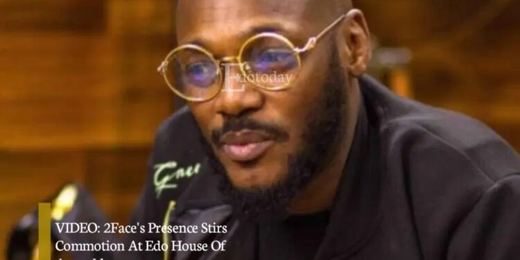 VIDEO: 2Face’s Presence Stirs Commotion At Edo House Of Assembly