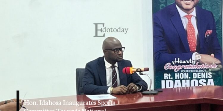 Hon. Idahosa Inaugurates Sports Committee Towards National Sports Festival