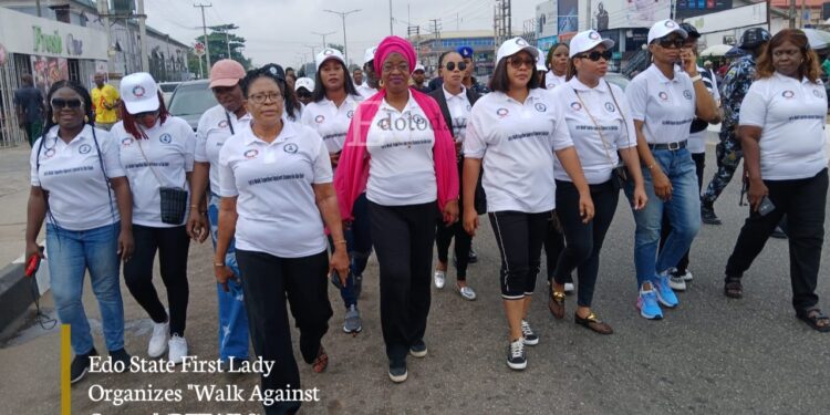 Edo State First Lady Organizes “Walk Against Cancer” (DETAILS)