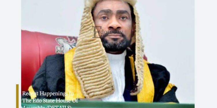 Recent Happenings In The Edo State House Of Assembly (DETAILS)