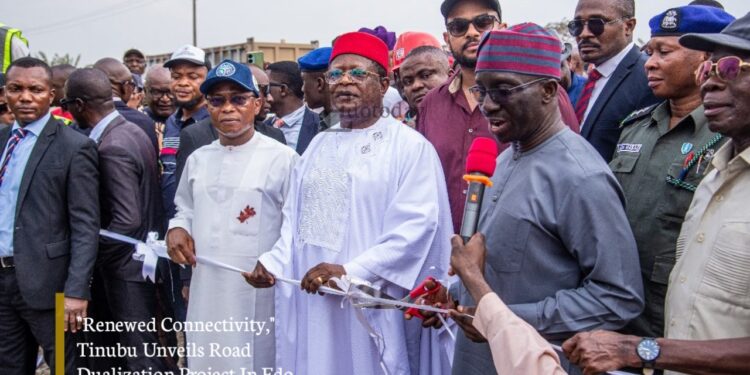 “Renewed Connectivity,” Tinubu Unveils Road Dualization Project In Edo