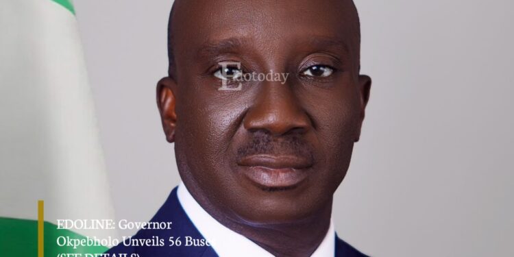 EDOLINE: Governor Okpebholo Unveils 56 Buses (SEE DETAILS)