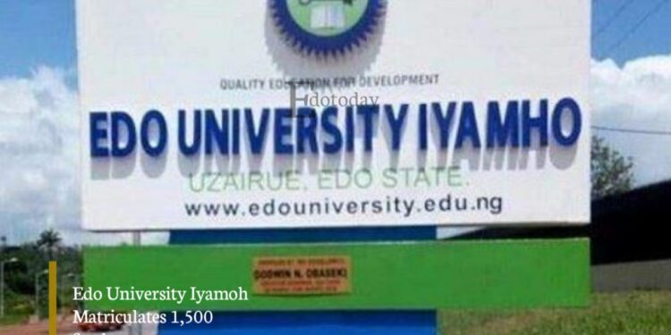 Edo University Iyamoh Matriculates 1,500 Students
