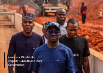 Governor Okpebholo Inspects 36Km Road Under Construction