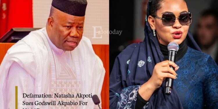 Defamation: Natasha Akpoti Sues Godswill Akpabio For N100Bn