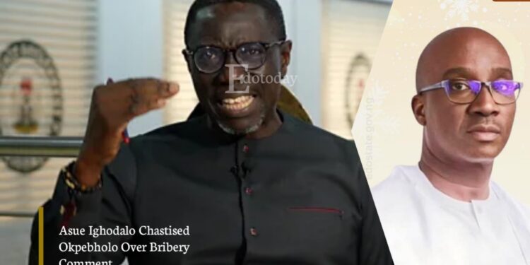 Asue Ighodalo Chastised Okpebholo Over Bribery Comment