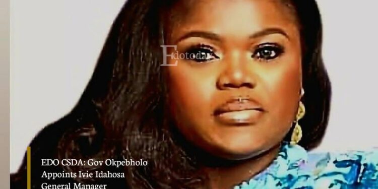 EDO CSDA: Gov Okpebholo Appoints Ivie Idahosa General Manager