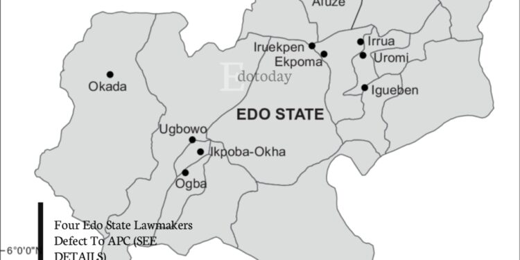 Four Edo State Lawmakers Defect To APC (SEE DETAILS)