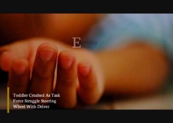 Toddler Crushed As Task Force Struggle Steering Wheel With Driver