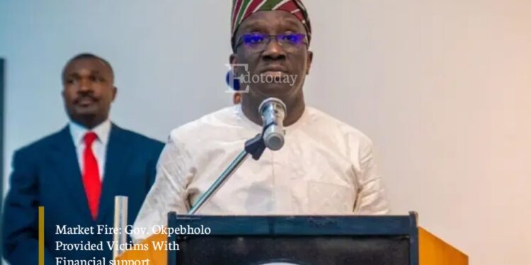 Market Fire: Gov. Okpebholo Provide Victims With Financial support