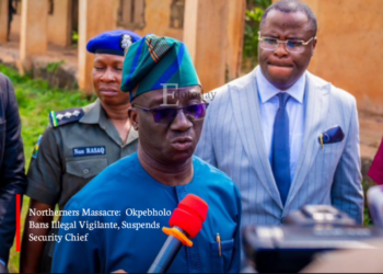Northerners Massacre:  Okpebholo Bans Illegal Vigilante, Suspends Security Chief