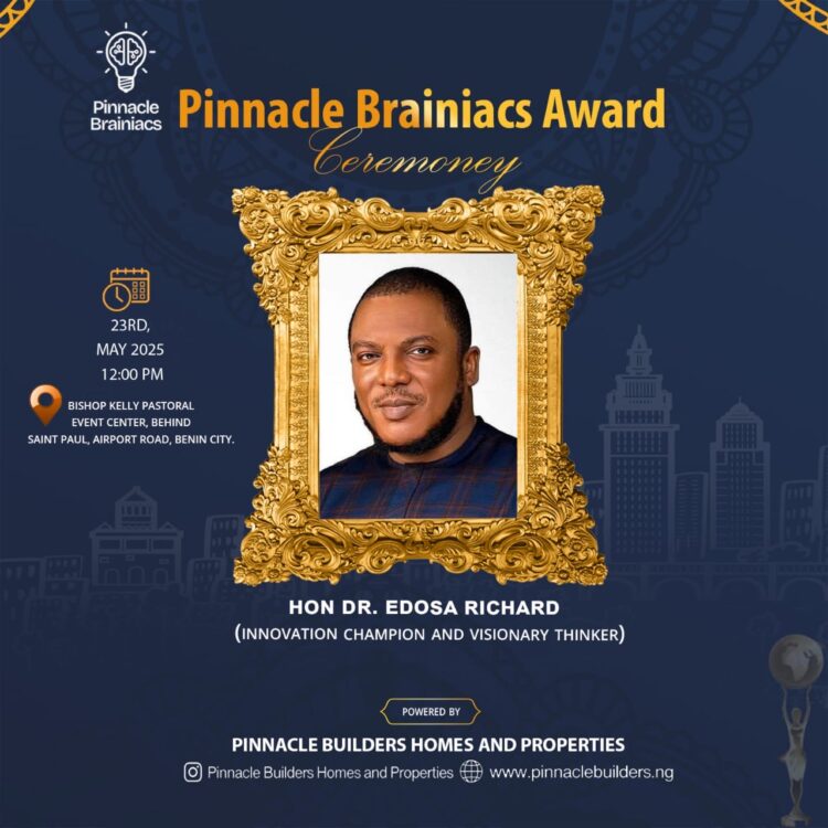 Pinnacle Builders Honours Oredo West Rep for Innovative Leadership