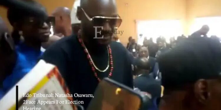 Edo Tribunal: Natasha Osawaru, 2Face Appears For Election Hearing