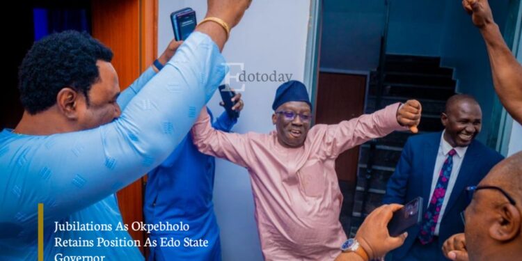 Jubilations As Okpebholo Retains Position As Edo State Governor
