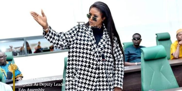 Natasha Osawaru, 2Face’s Lover Replace As Deputy Leader In Edo Assembly