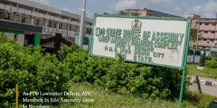 As PDP Lawmaker Defects, APC Members In Edo Assembly Grow In Numbers