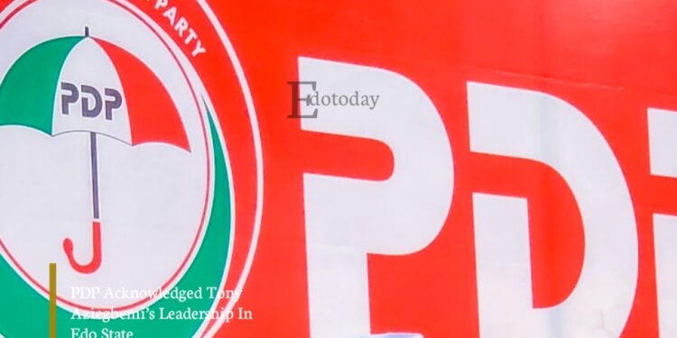 PDP Acknowledged Tony Aziegbemi’s Leadership In Edo State