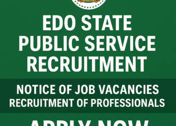 Edo State Government Opens Recruitment for Public Service Professionals – Apply Now