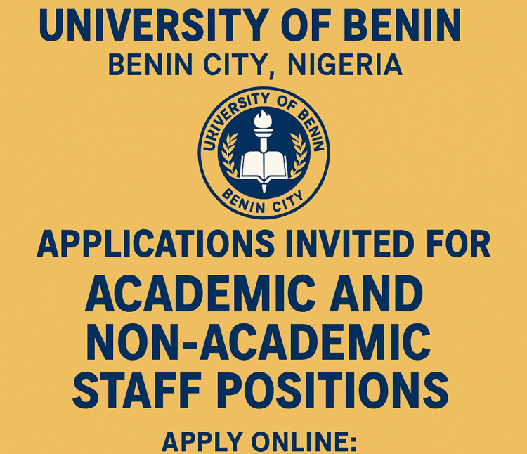 University of Benin Opens Recruitment for Academic and Non-Academic Positions