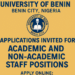 University of Benin Opens Recruitment for Academic and Non-Academic Positions