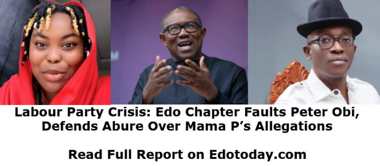 Edo Labour Party Blames Peter Obi for Crisis, Defends Abure Against Mama Pee's Claims