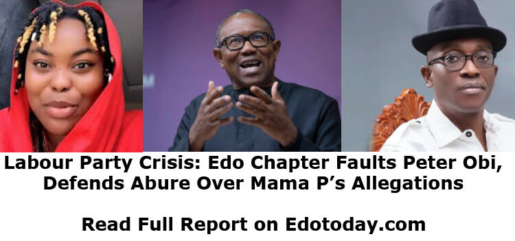Edo Labour Party Blames Peter Obi for Crisis, Defends Abure Against Mama Pee's Claims