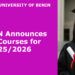 UNIBEN Introduces New Courses for 2025/2026 — See the Full List