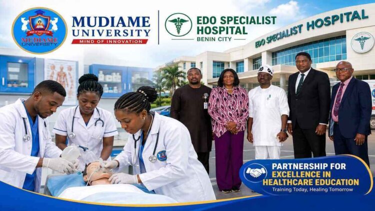 Mudiame University Edo Specialist Hospital MoU