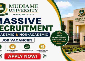 Mudiame University Irrua Opens Massive Recruitment for Academic and Non-Academic Positions