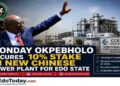CCETC Ogua Energy Limited, Di Xiaohui. - Chinese Power plant in Edo state