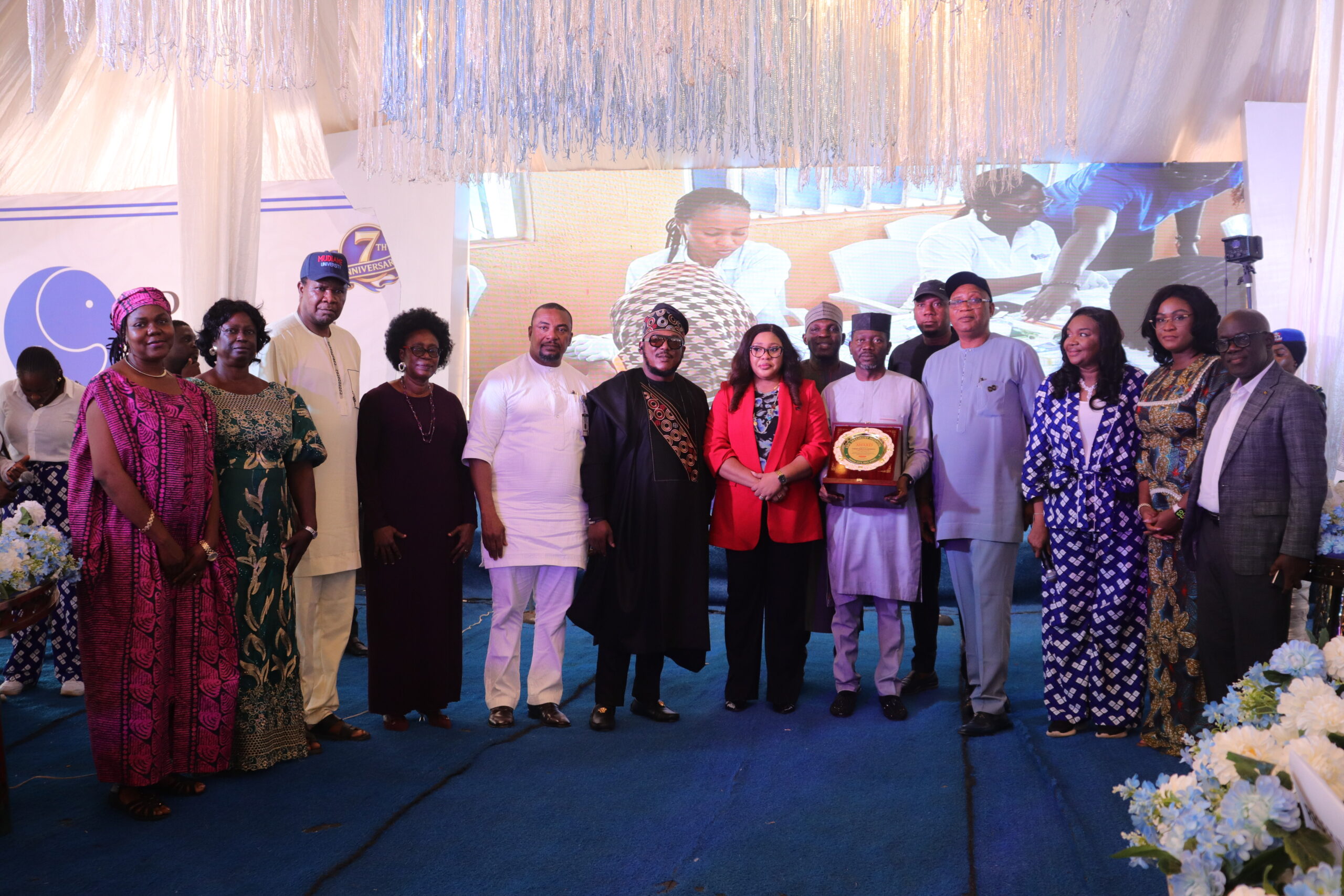 Vice Chancellor of Mudiame University, Prof. Emmanuel Aluyor, at the Edo Specialist Hospital 7th Anniversary Celebration in Benin City.