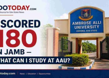 180 in JAMB to study in AAU
